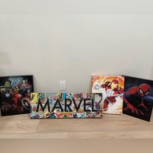 Superhero Wall Art Set